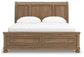 Vandenmore California King Storage Sleigh Bed with Mirrored Dresser