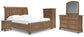 Vandenmore King Storage Sleigh Bed with Mirrored Dresser, Chest and Nightstand
