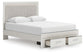 Birmonton Queen Upholstered Panel Platform Storage Bed, Dresser, Mirror, Chest and Nightstand