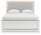 Birmonton Queen Upholstered Panel Bed, Dresser and Mirror