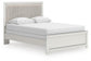 Birmonton Queen Upholstered Panel Bed, Dresser and Mirror