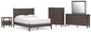 Cadmori Queen Panel Platform Bed, Dresser, Mirror, Chest and Nightstand