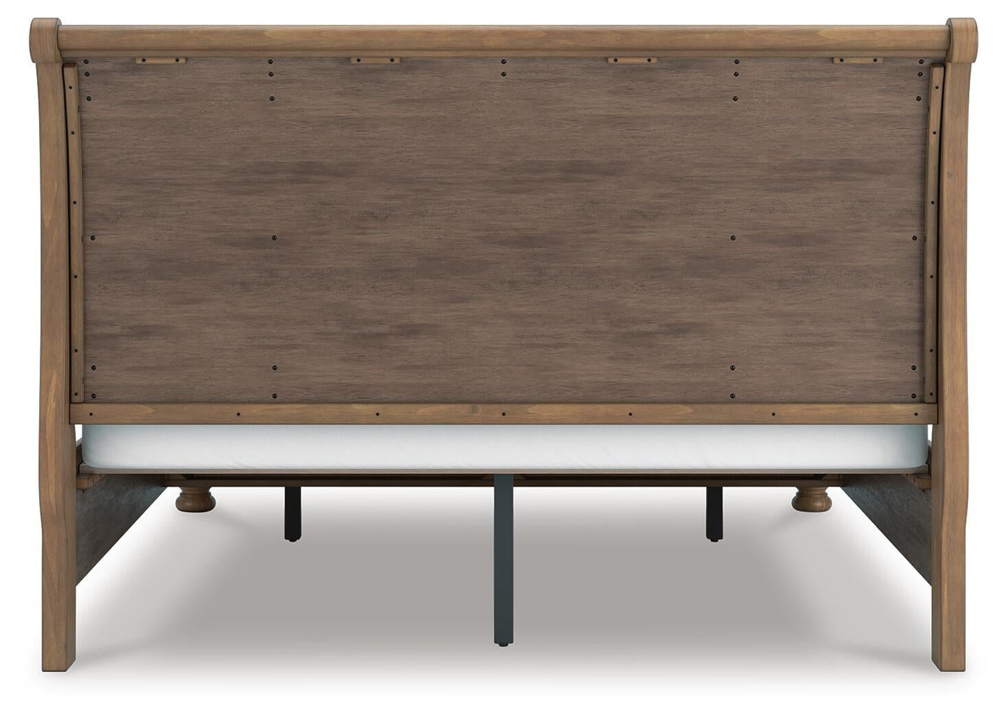 Vandenmore King Storage Sleigh Bed with Mirrored Dresser