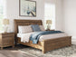 Vandenmore King Storage Sleigh Bed with Mirrored Dresser