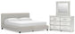 Birmonton California King Upholstered Bed, Dresser and Mirror