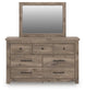 Keithland King Poster Bed, Dresser and Mirror