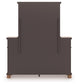 Chadworth California King Poster Bed with Mirrored Dresser and Nightstand