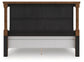 Chadworth California King Poster Bed with Mirrored Dresser and Nightstand