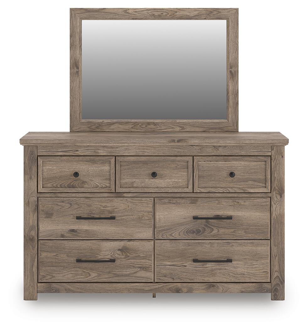 Keithland King Poster Bed, Dresser, Mirror and Nightstand