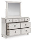 Chadworth California King Poster Bed, Dresser, Mirror and Nightstand
