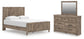 Keithland Queen Panel Bed with Mirrored Dresser