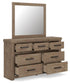 Garistyn King Panel Bed, Dresser, Mirror, Chest and Nightstand