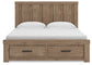 Garistyn King Panel Storage Bed, Dresser and Mirror