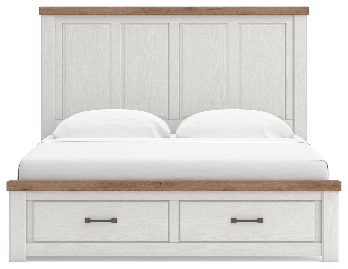Savonport King Panel Storage Bed. Dresser, Mirror and Nightstand