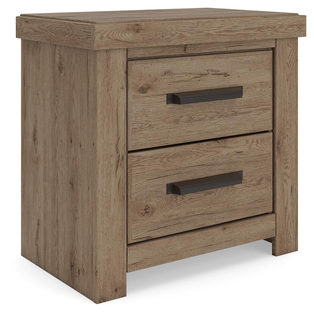 Garistyn King Panel Storage Bed. Dresser, Mirror and Nightstand
