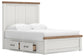 Savonport Queen Panel Bed with Storage. Dresser, Mirror and Nightstand