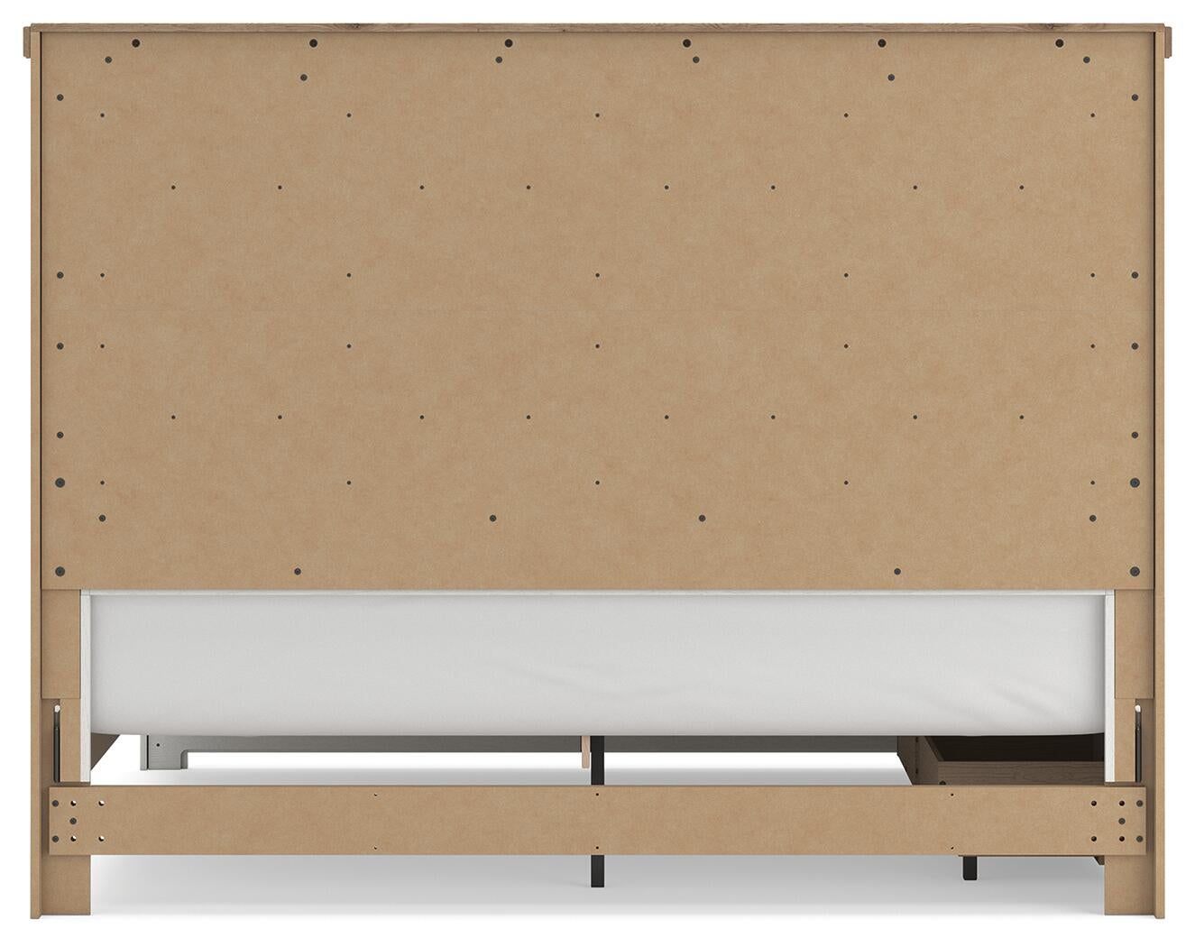 Savonport King Panel Bed with Storage, Dresser and Mirror