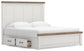 Savonport King Panel Bed with Storage. Dresser, Mirror and Nightstand