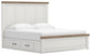 Savonport King Panel Bed with Storage, Dresser, Mirror, Chest and Nightstand