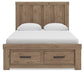 Garistyn Queen Panel Storage Bed, Dresser, Mirror, Chest and Nightstand