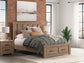 Garistyn Queen Panel Storage Bed, Dresser, Mirror, Chest and Nightstand