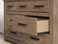Garistyn Queen Panel Storage Bed, Dresser and Mirror