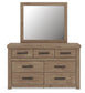 Garistyn Queen Panel Storage Bed. Dresser, Mirror and Nightstand