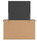 Garistyn Queen Panel Storage Bed. Dresser, Mirror and Nightstand