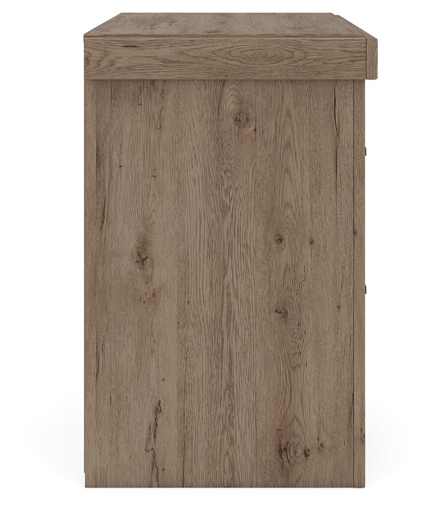 Garistyn Queen Panel Storage Bed. Dresser, Mirror and Nightstand