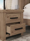 Garistyn Queen Panel Storage Bed. Dresser, Mirror and Nightstand
