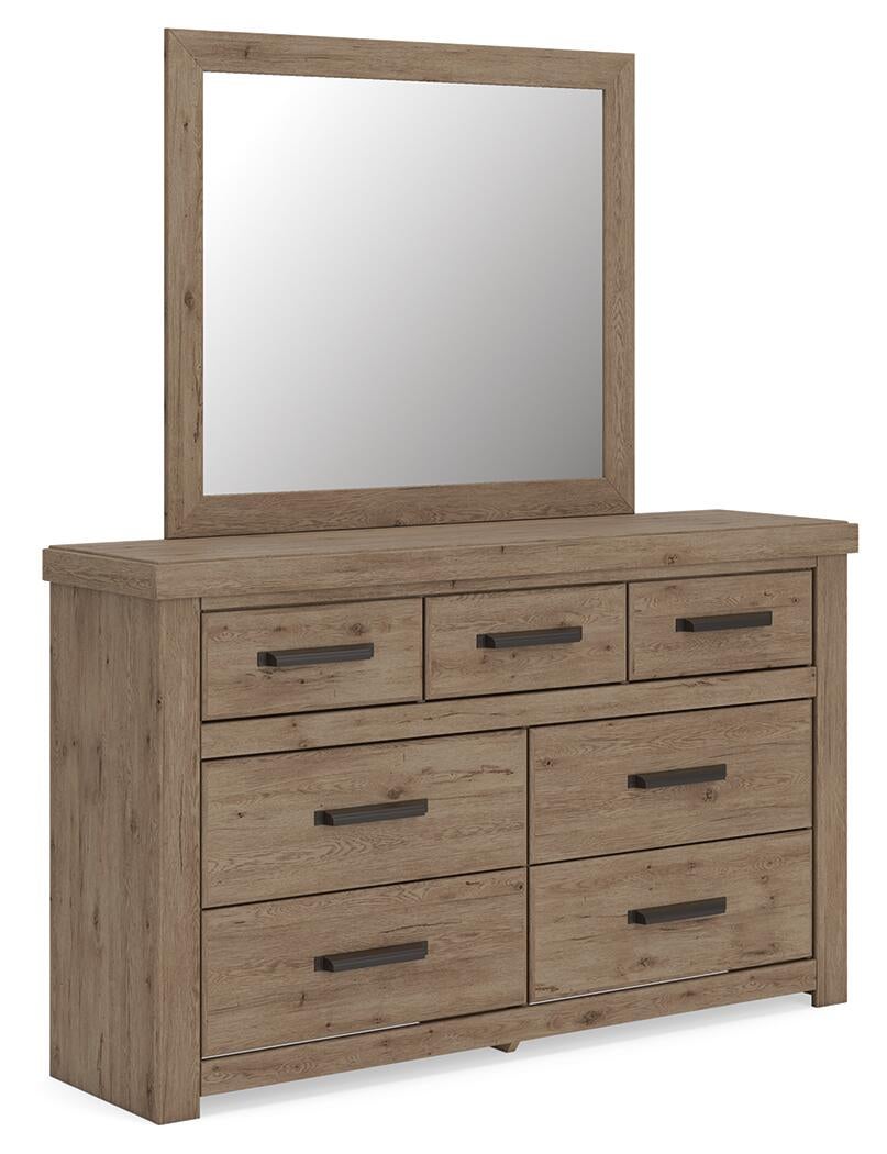 Garistyn Queen Panel Bed, Dresser, Mirror, Chest and Nightstand