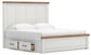 Savonport King Panel Bed with Storage. Dresser, Mirror and Nightstand