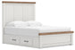 Savonport Queen Panel Bed with Storage, Dresser, Mirror, Chest and Nightstand