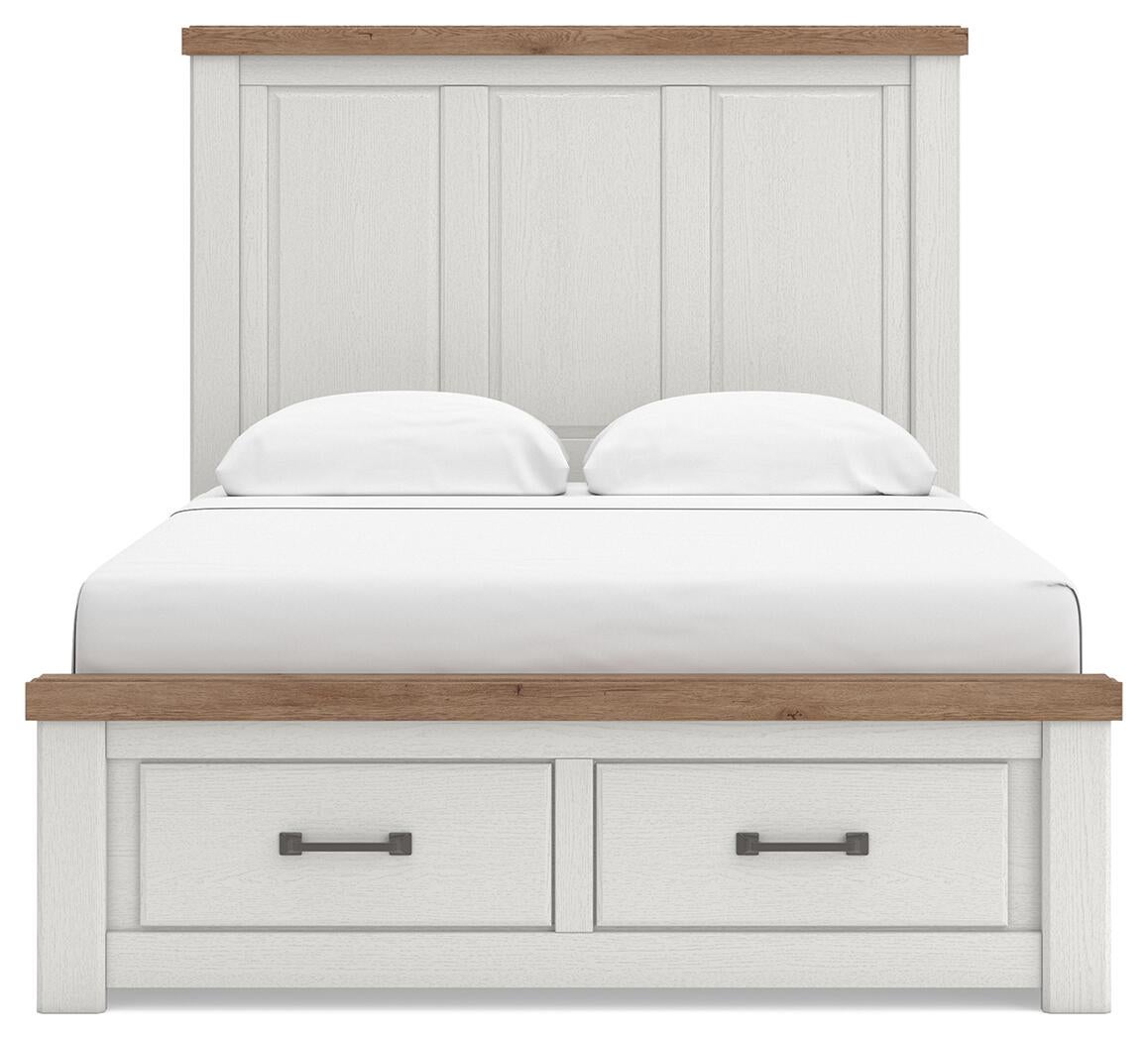 Savonport King Panel Storage Bed, Dresser and Mirror