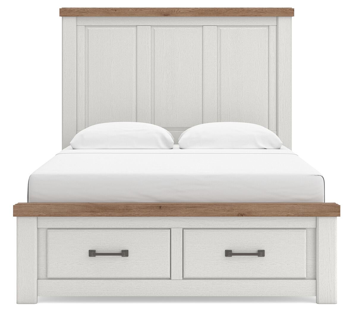 Savonport Queen Panel Storage Bed. Dresser, Mirror and Nightstand