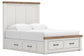 Savonport Queen Panel Storage Bed. Dresser, Mirror and Nightstand