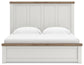 Savonport King Panel Bed with Storage, Dresser and Mirror