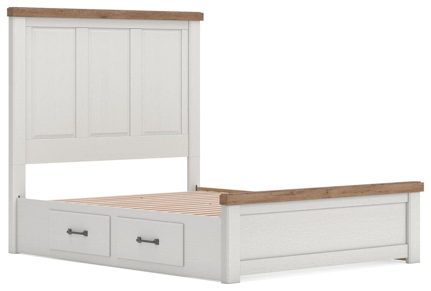 Savonport Queen Panel Bed with Storage, Dresser and Mirror
