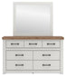 Savonport Full Panel Bed. Dresser, Mirror and Nightstand