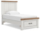 Savonport Twin Panel Storage Bed, Dresser and Mirror