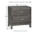 Caitbrook Two Drawer Night Stand